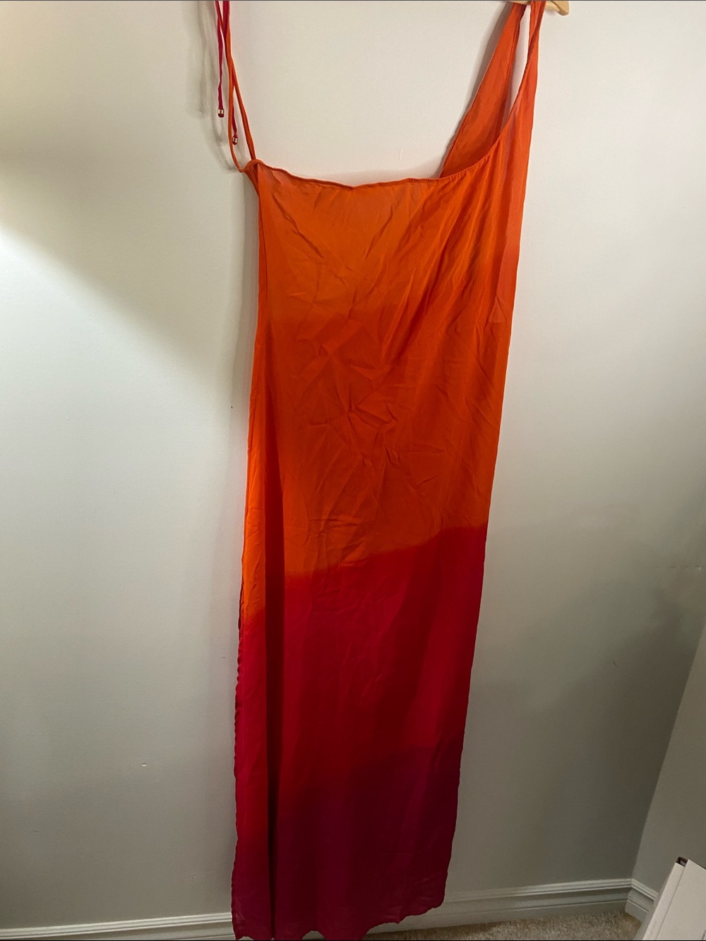 Indah Orange to Pink Ombre Maxi Skirt